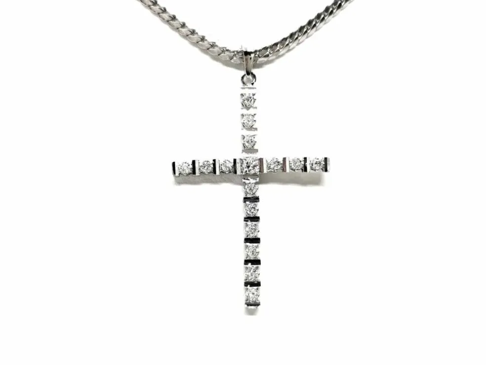 Collier Or blanc Diamant