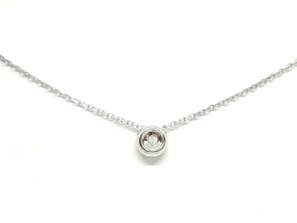 Collier Or blanc Diamant
