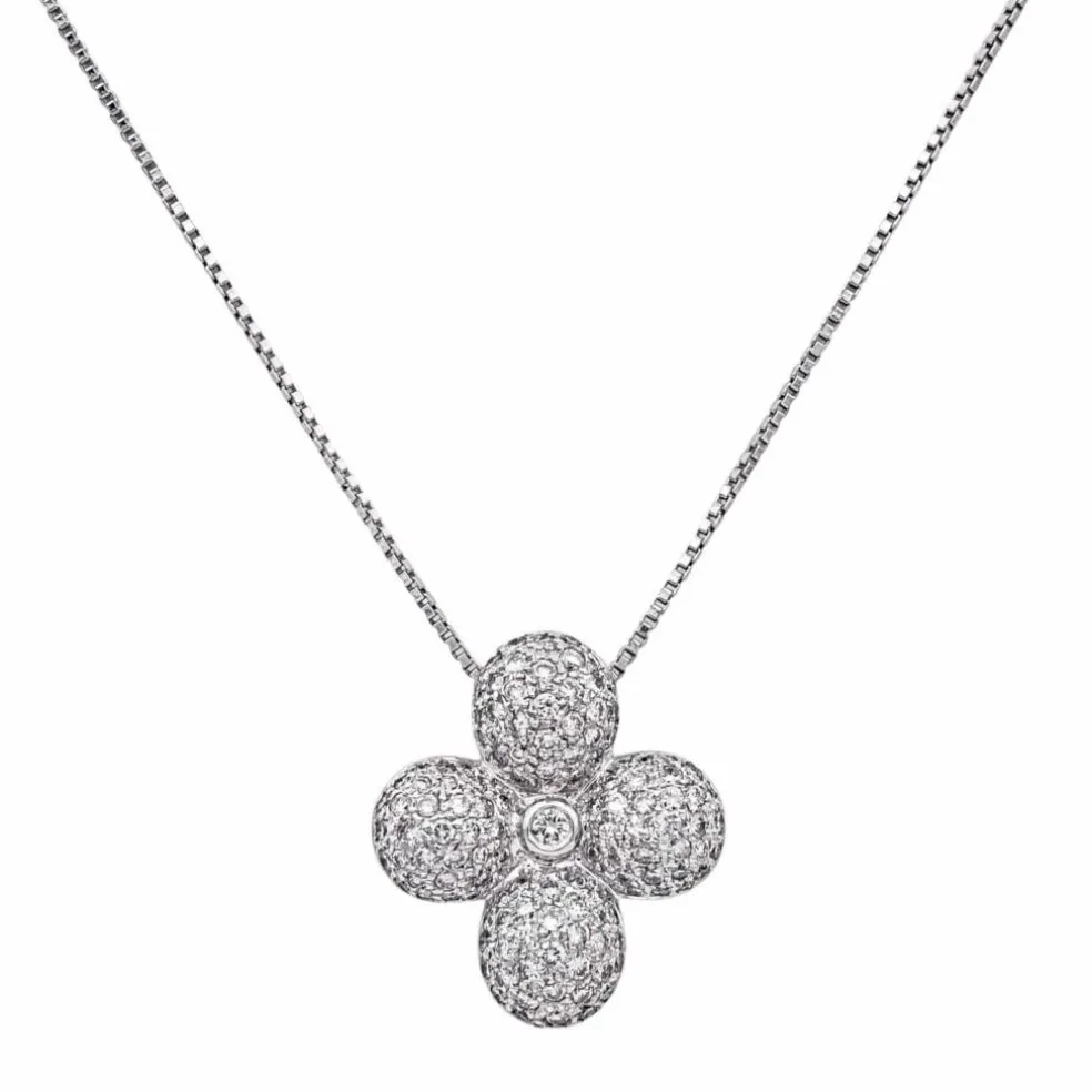 Collier Or blanc Diamant
