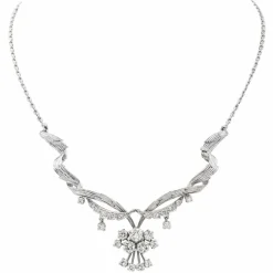 Collier Or blanc Diamant