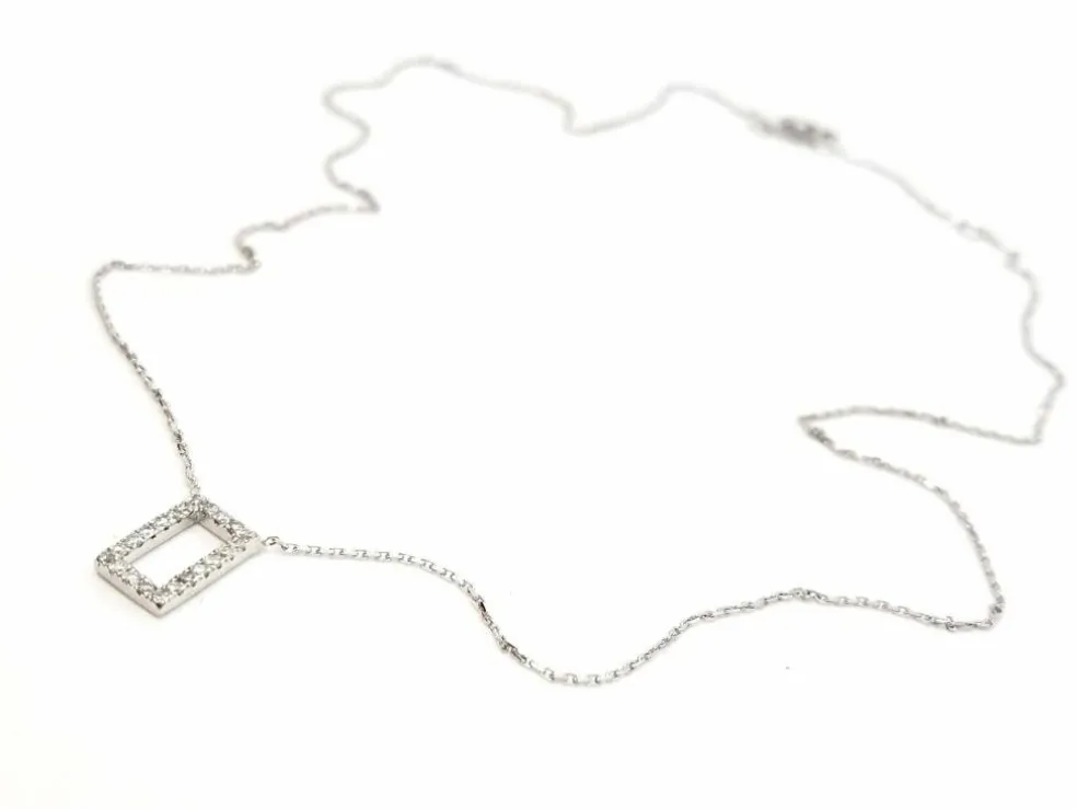 Collier Or blanc Diamant