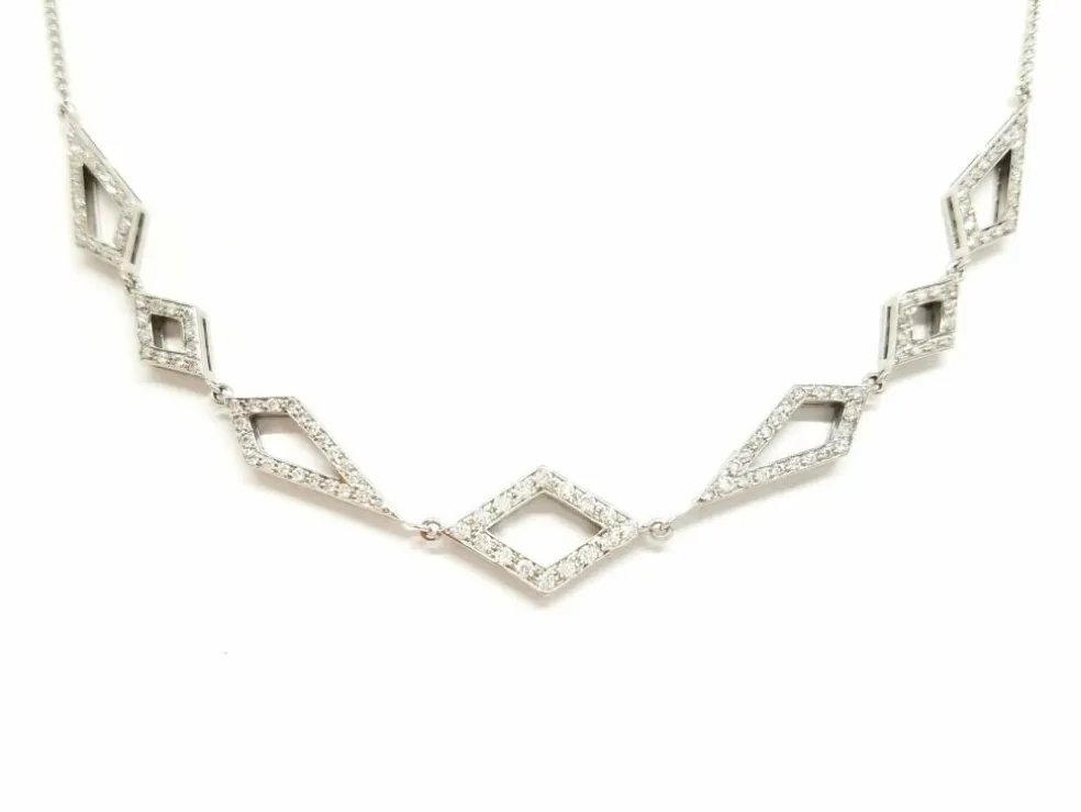 Collier Or blanc Diamant