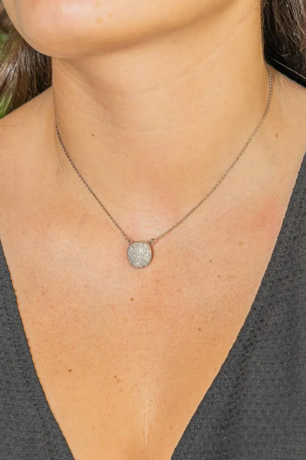 Collier Or blanc Diamant