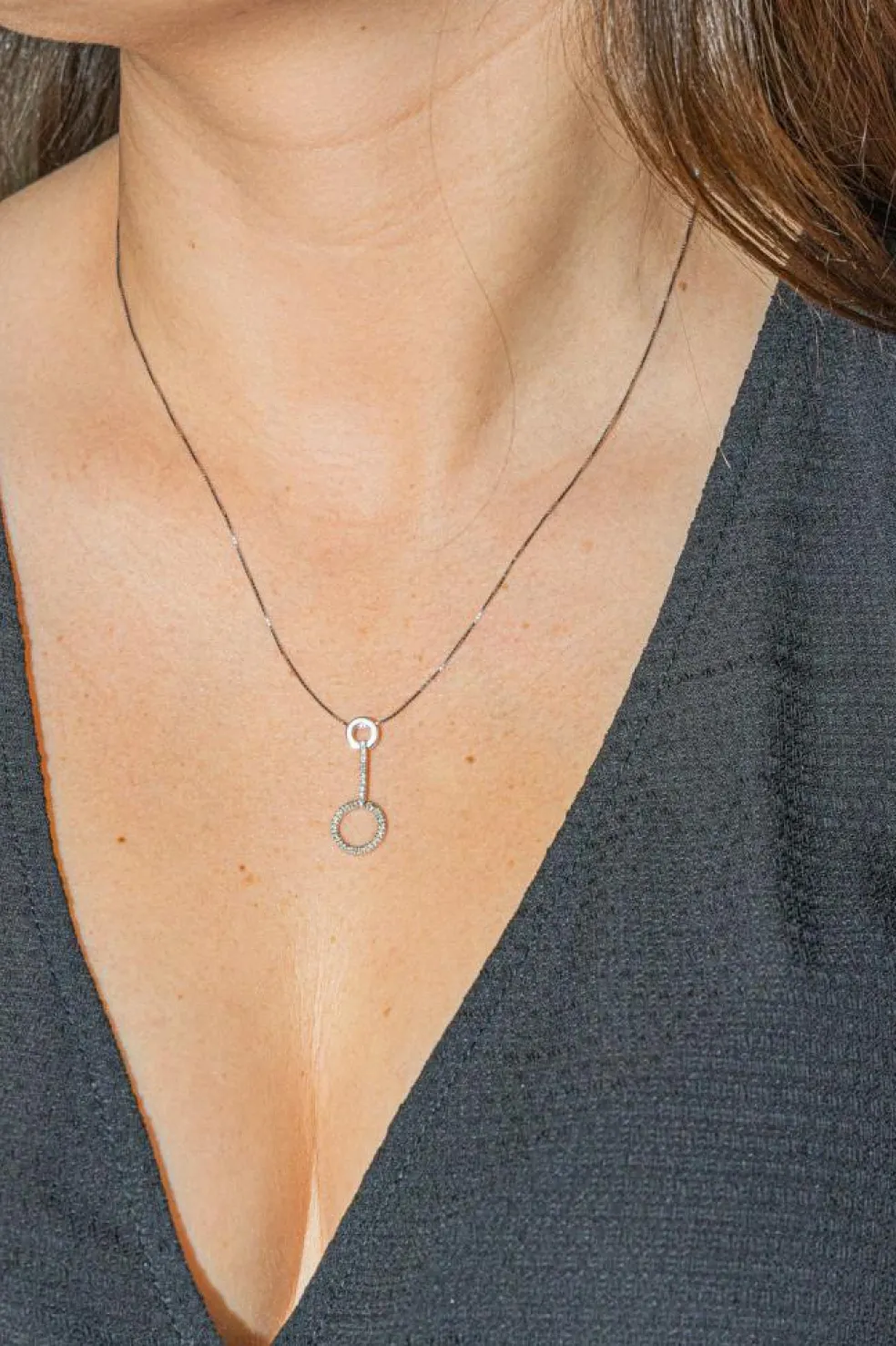 Collier Or blanc Diamant