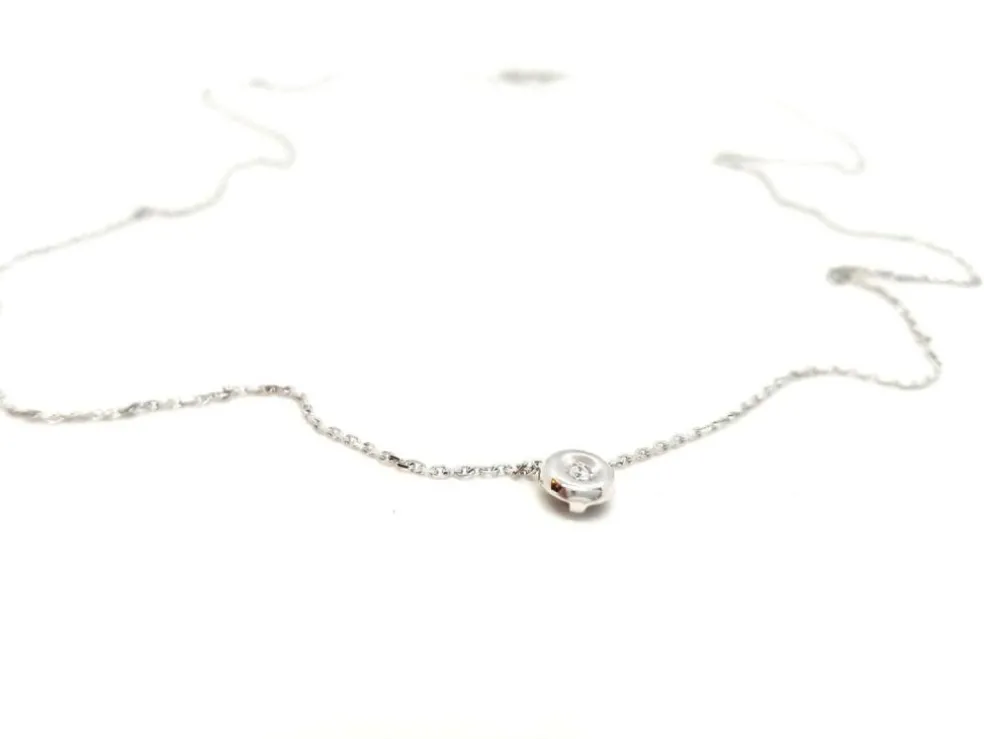 Collier Or blanc Diamant