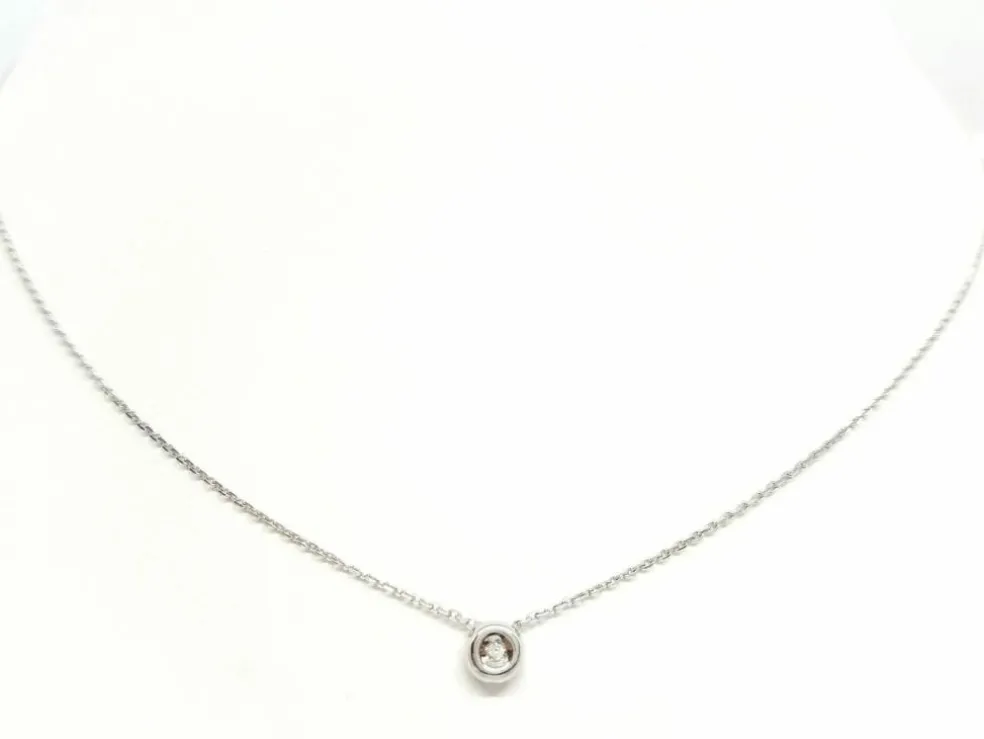 Collier Or blanc Diamant