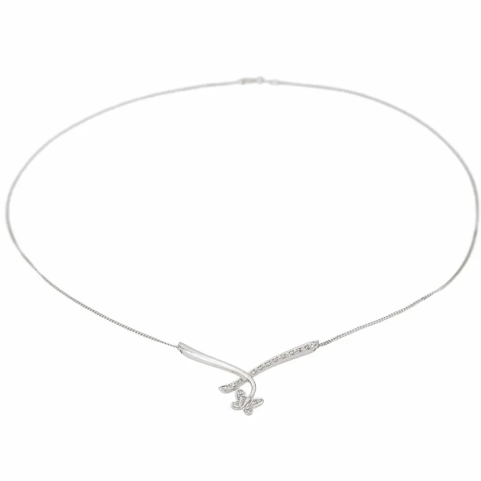 Collier Or blanc Diamant