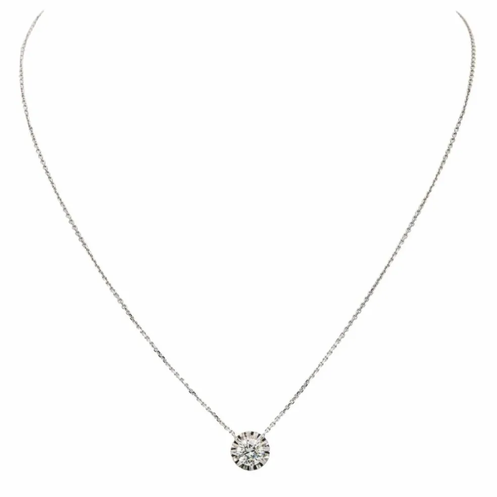 Collier Or blanc Diamant