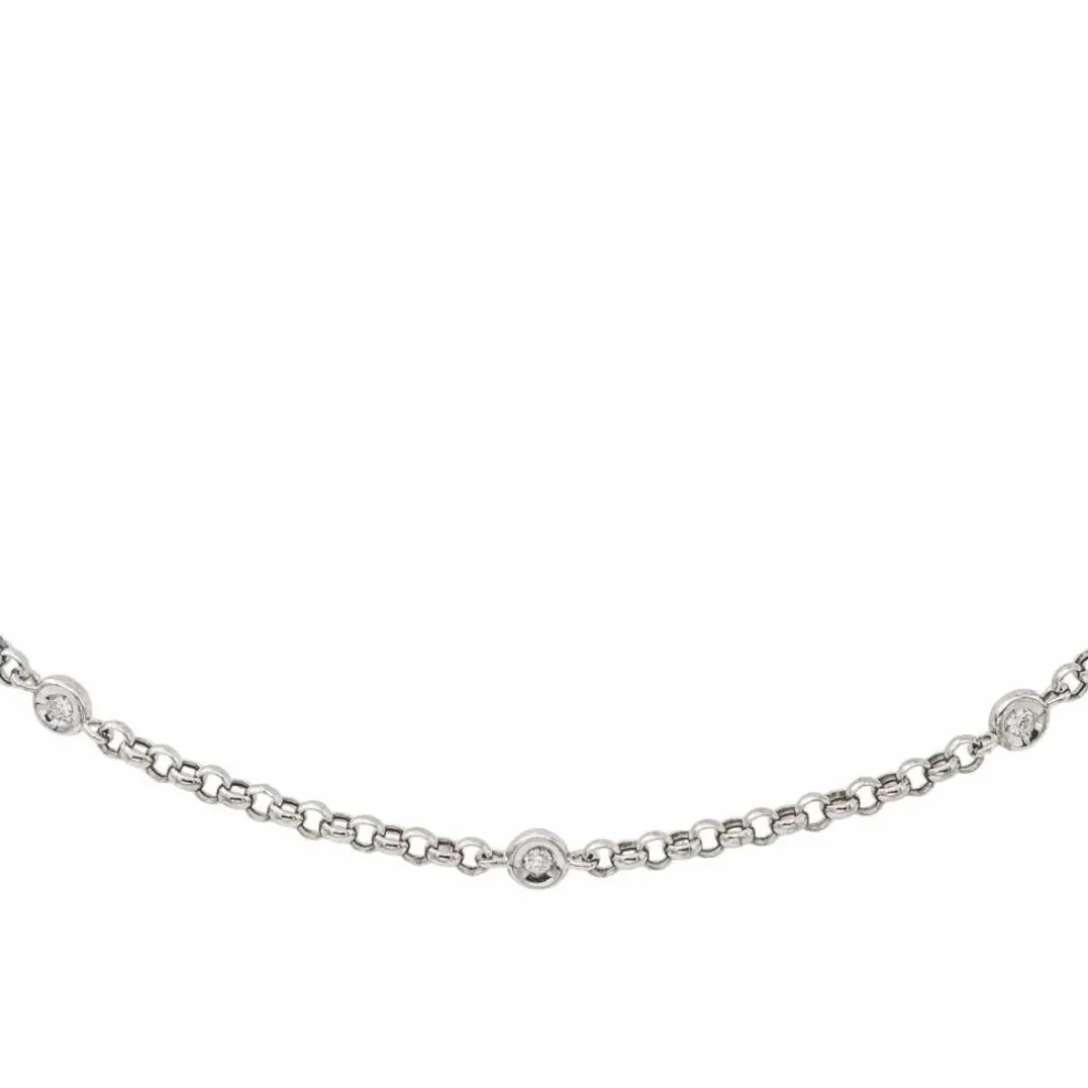Collier Or blanc Diamant