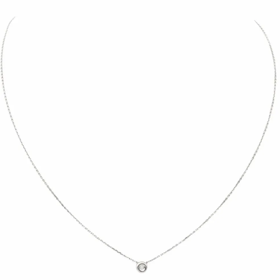 Collier Or blanc Diamant