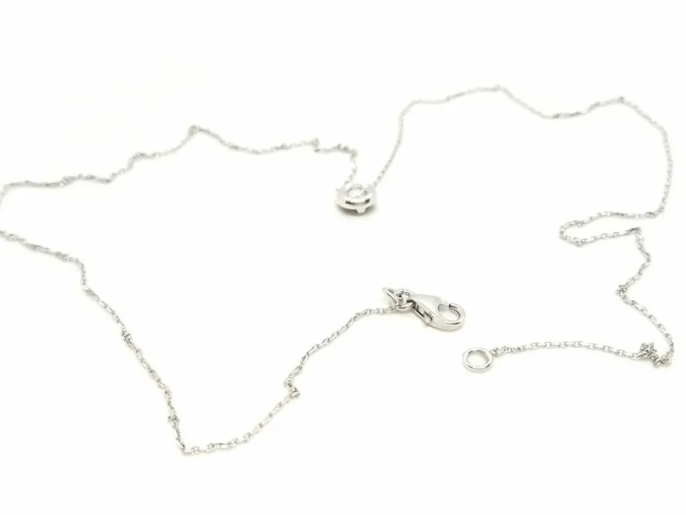 Collier Or blanc Diamant