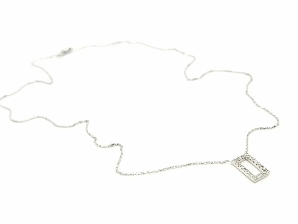 Collier Or blanc Diamant