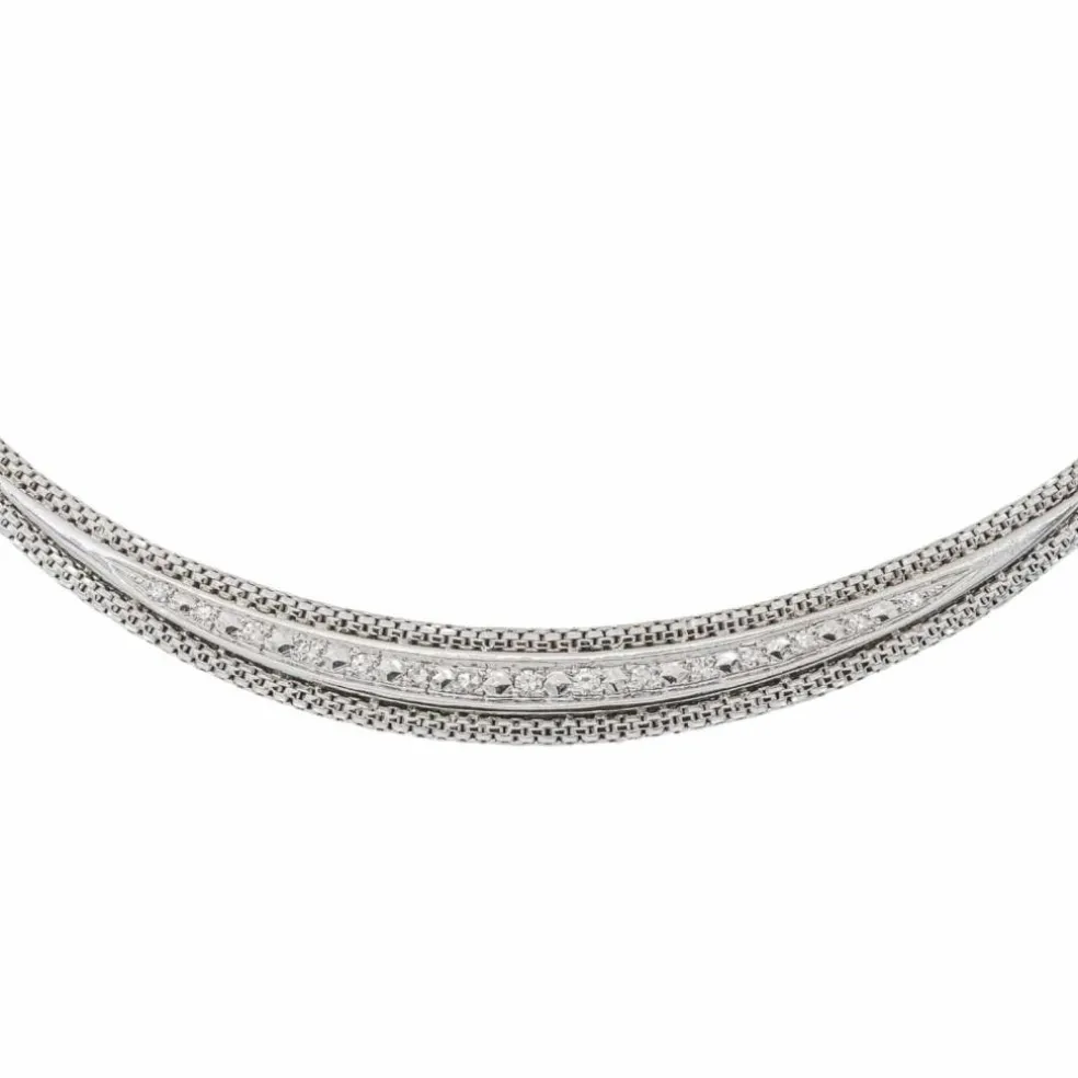 Collier Or blanc Diamant