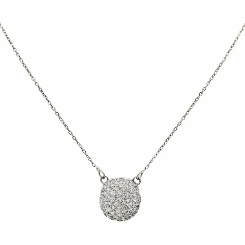 Collier Or blanc Diamant