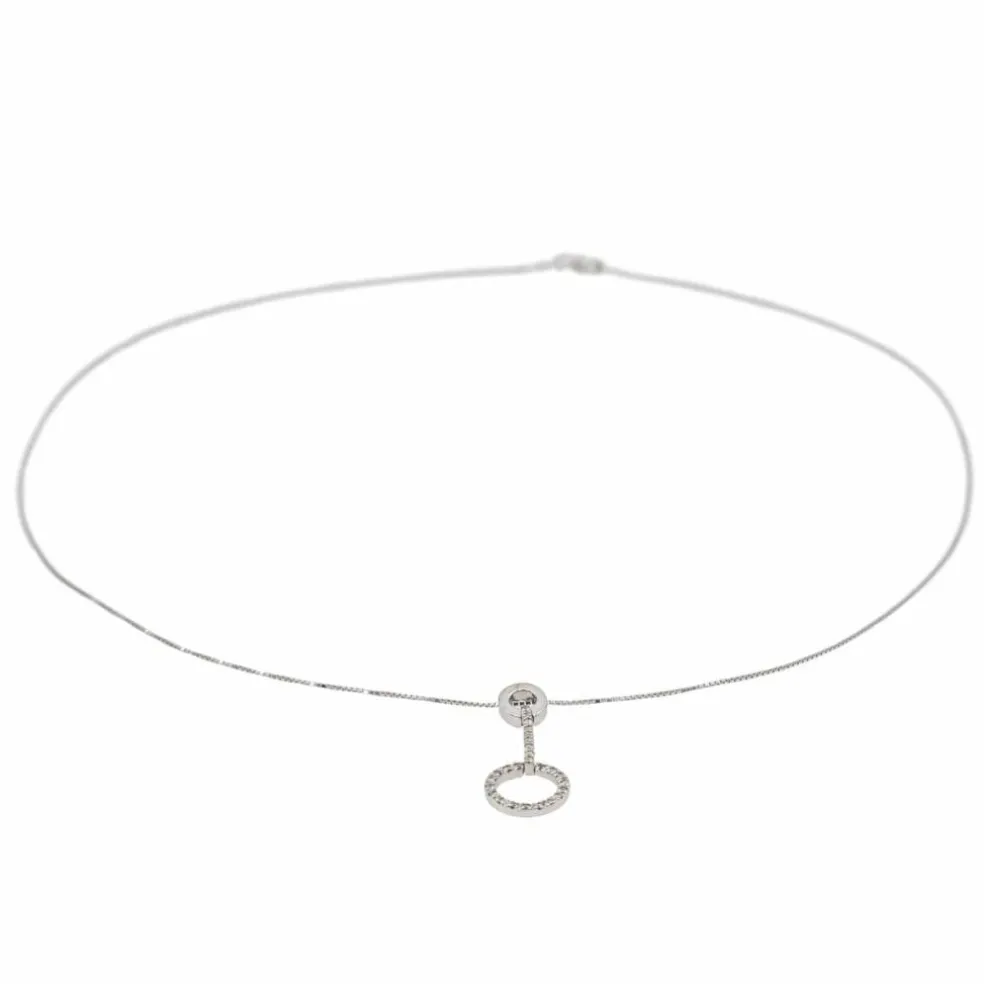 Collier Or blanc Diamant