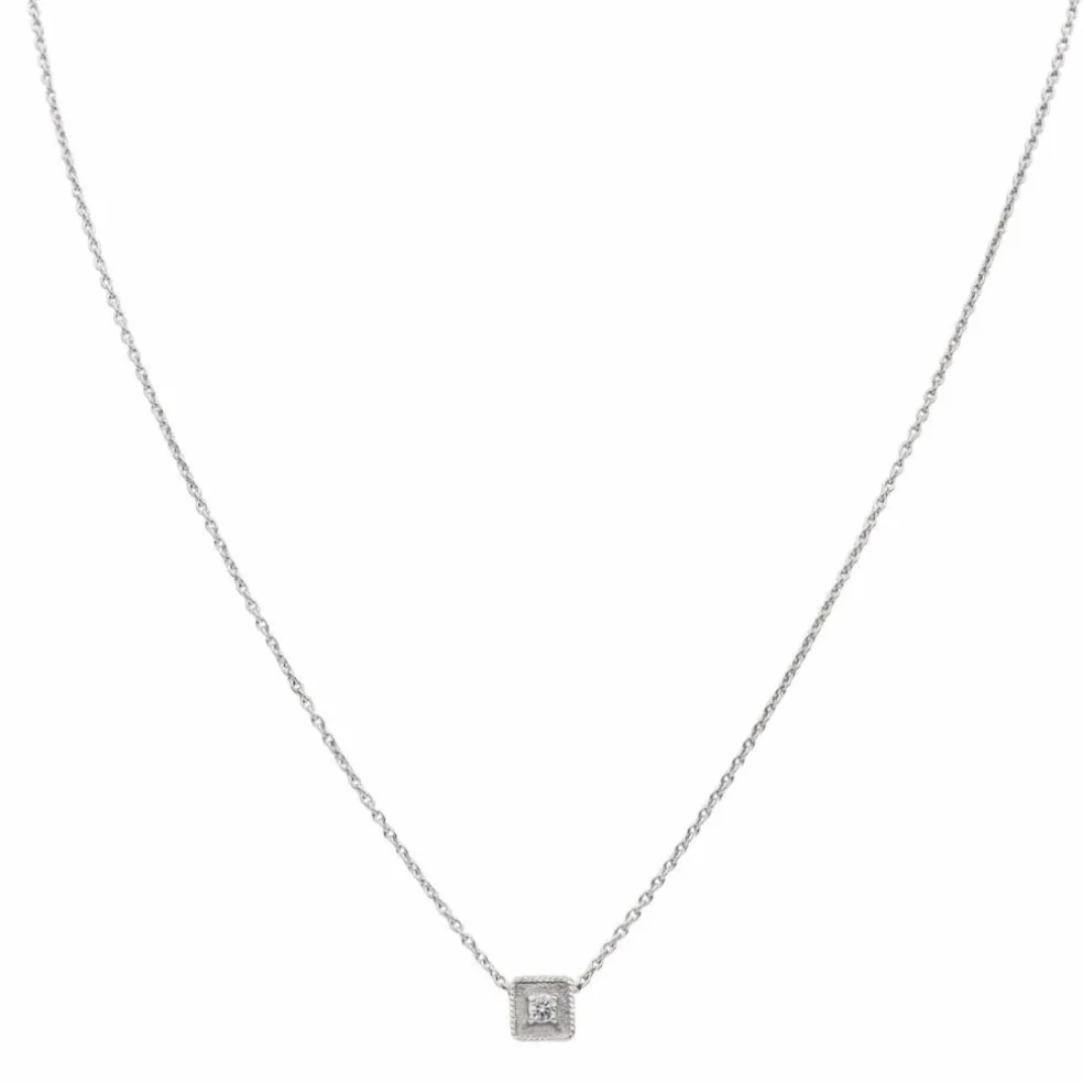 Collier Or blanc Diamant