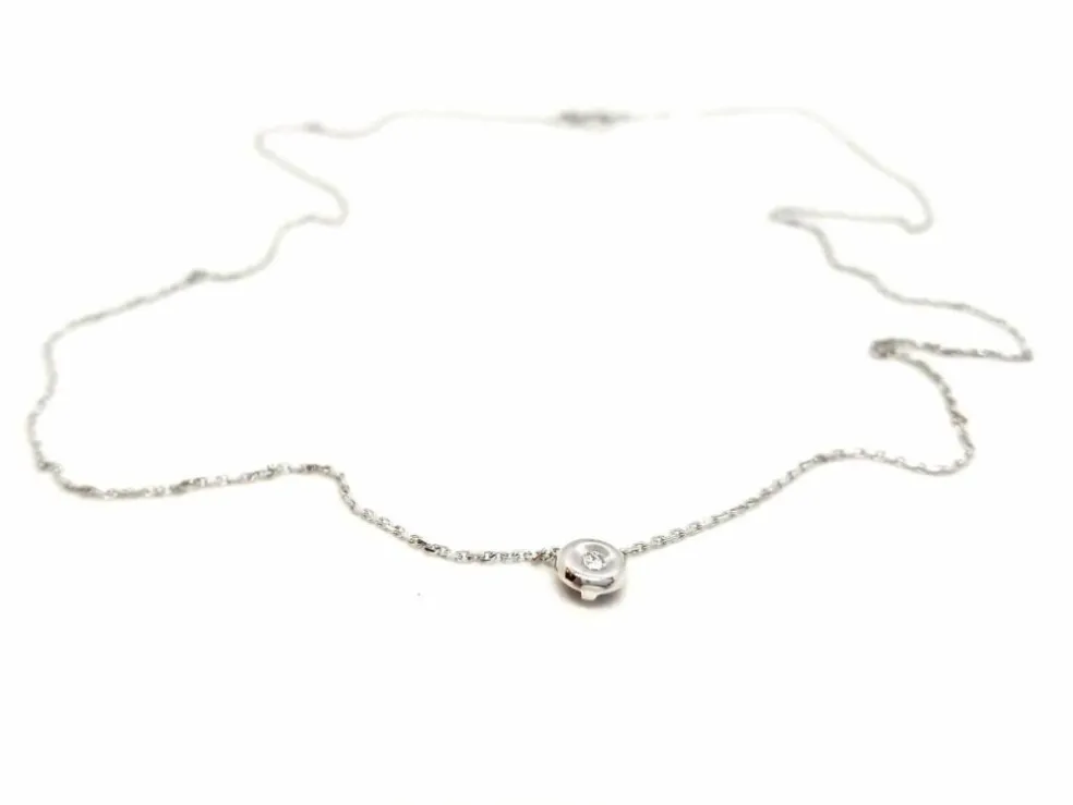 Collier Or blanc Diamant