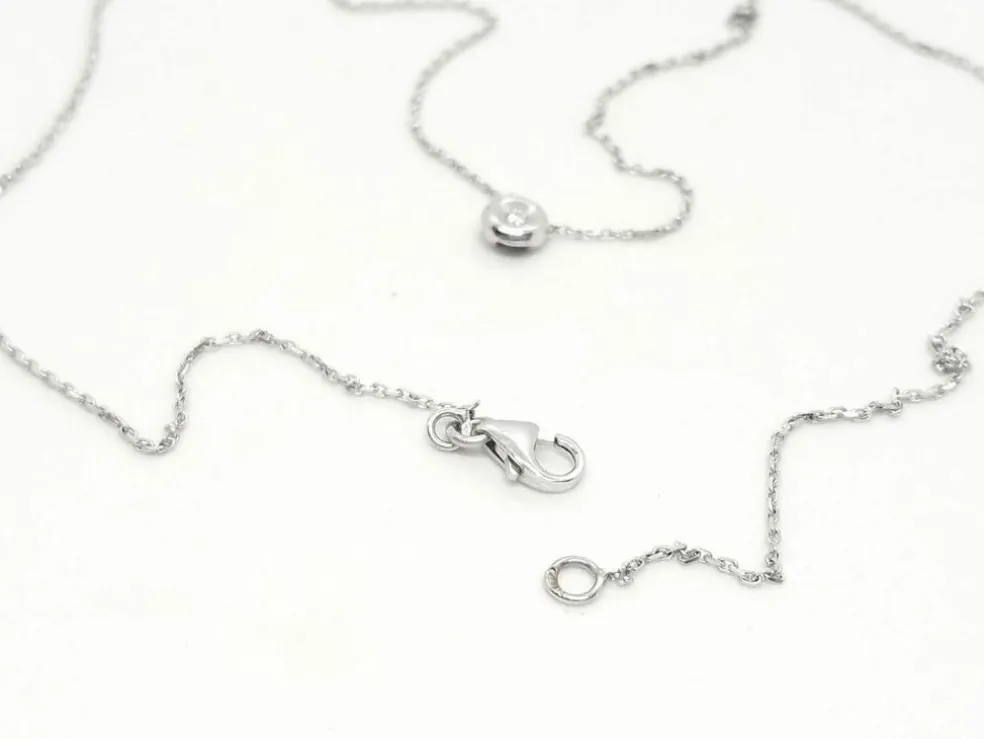 Collier Or blanc Diamant