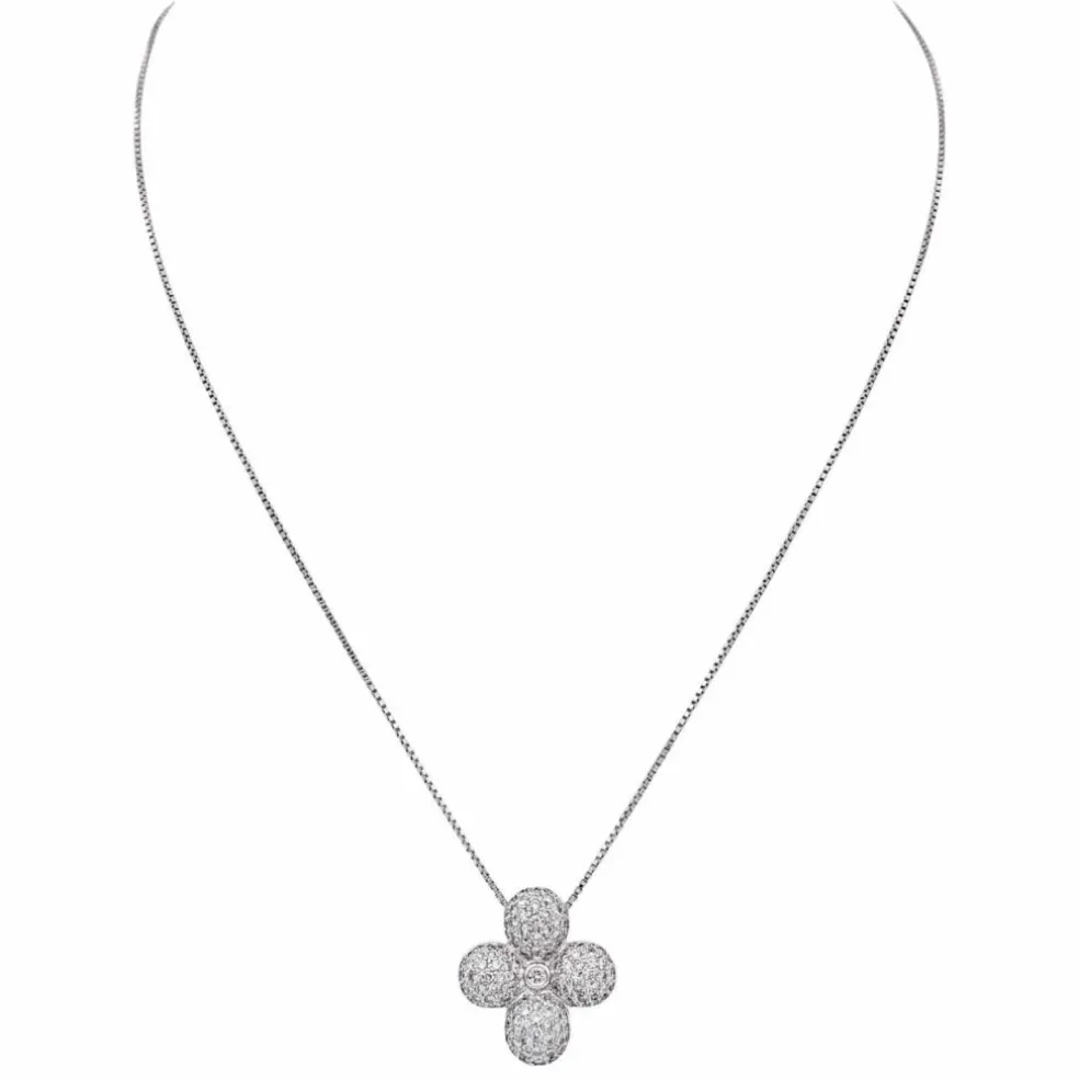Collier Or blanc Diamant