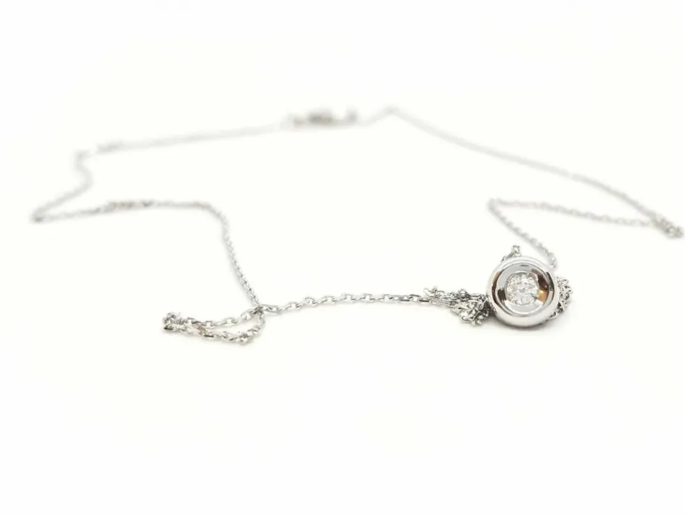 Collier Or blanc Diamant