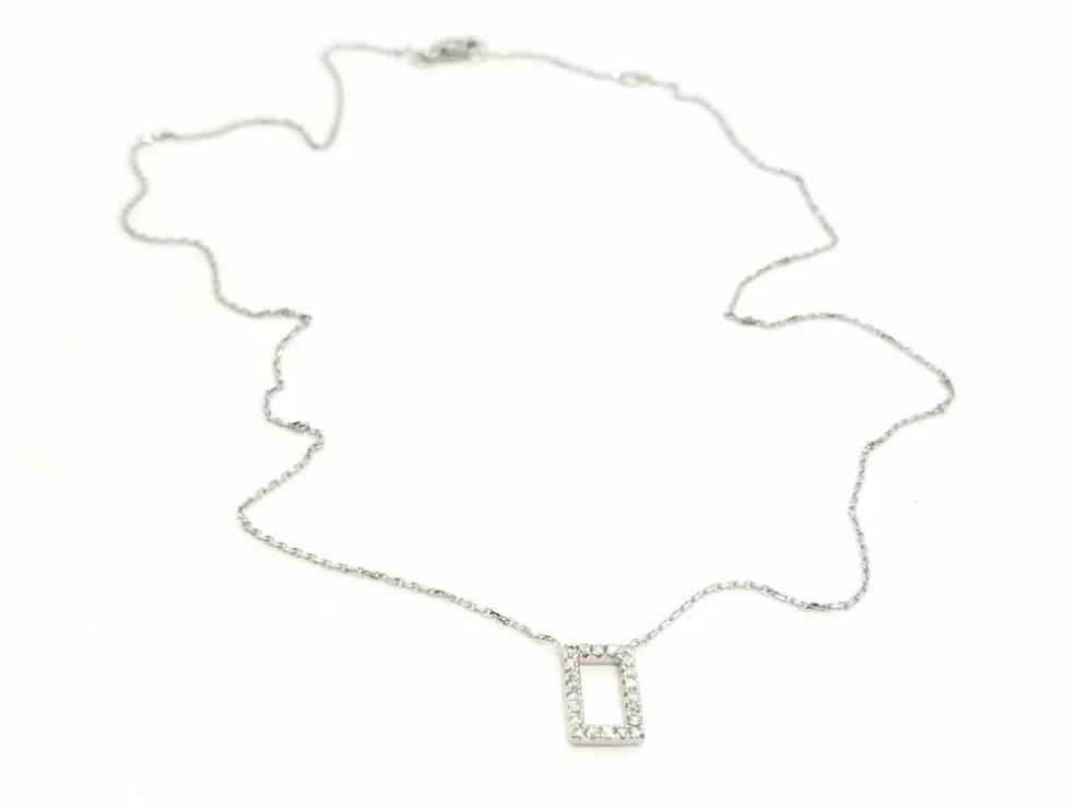 Collier Or blanc Diamant