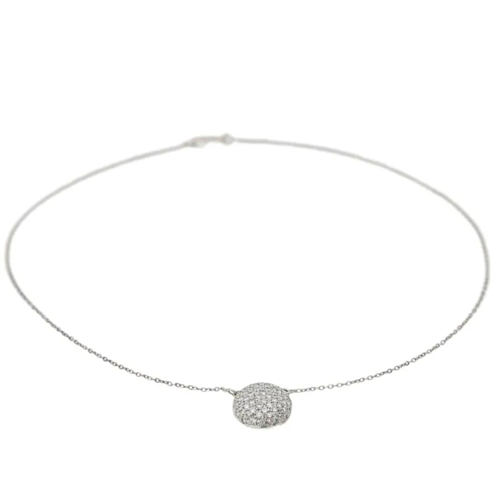 Collier Or blanc Diamant