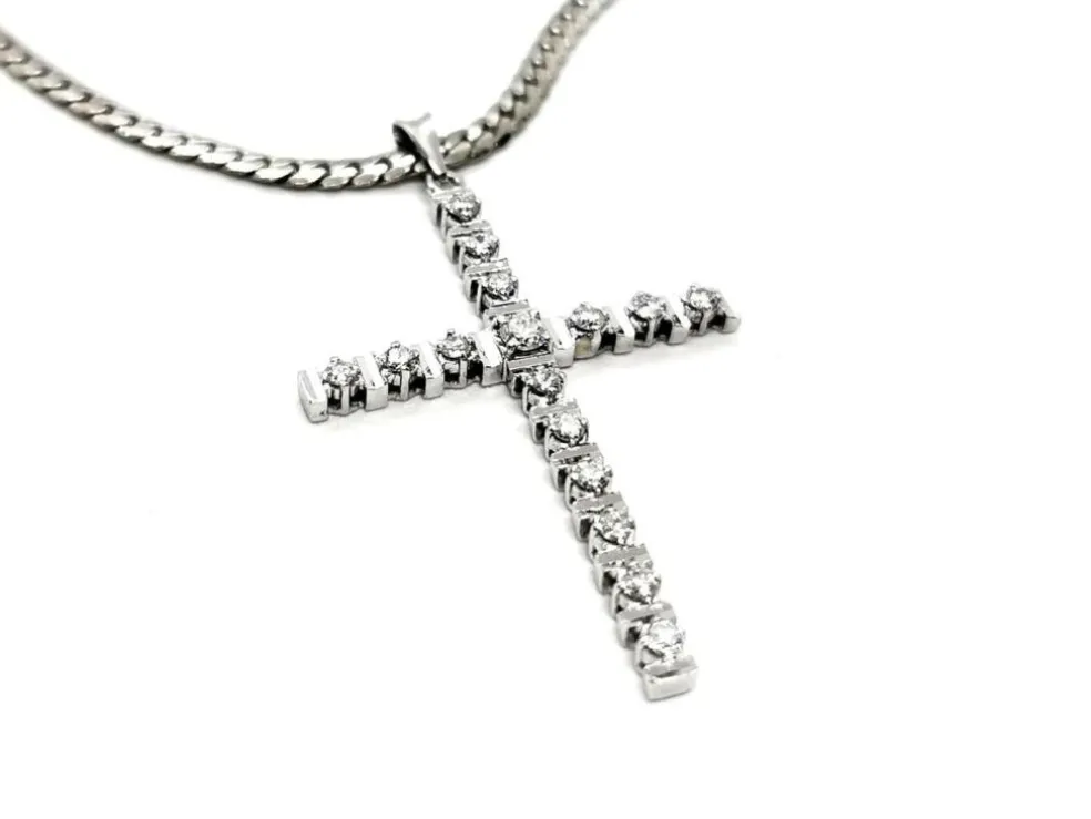 Collier Or blanc Diamant