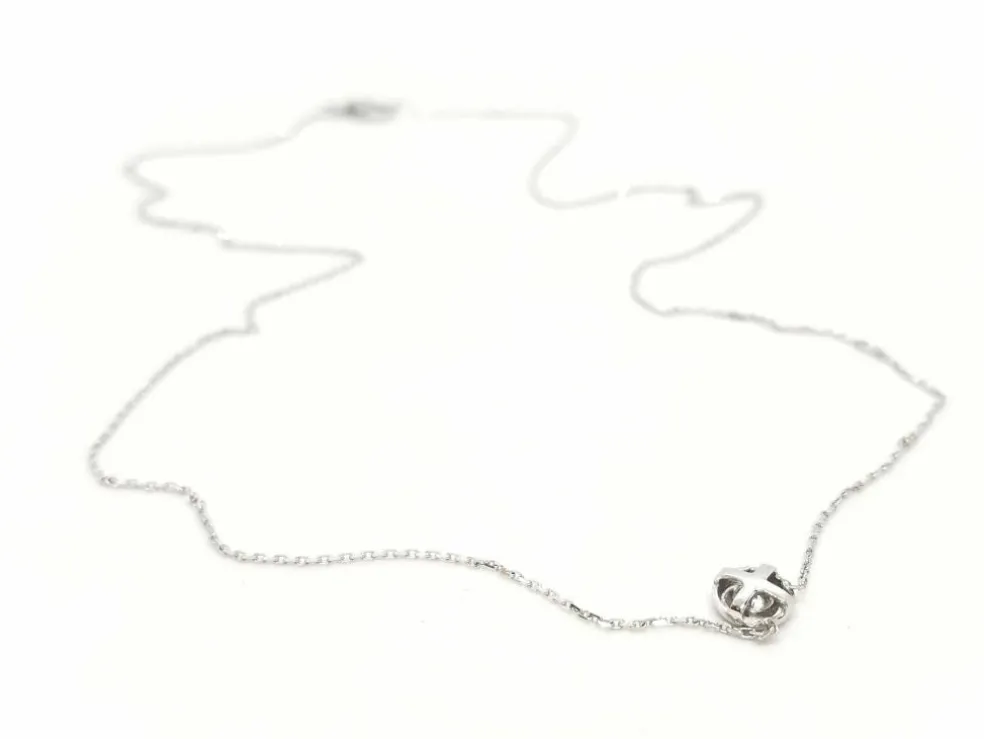 Collier Or blanc Diamant