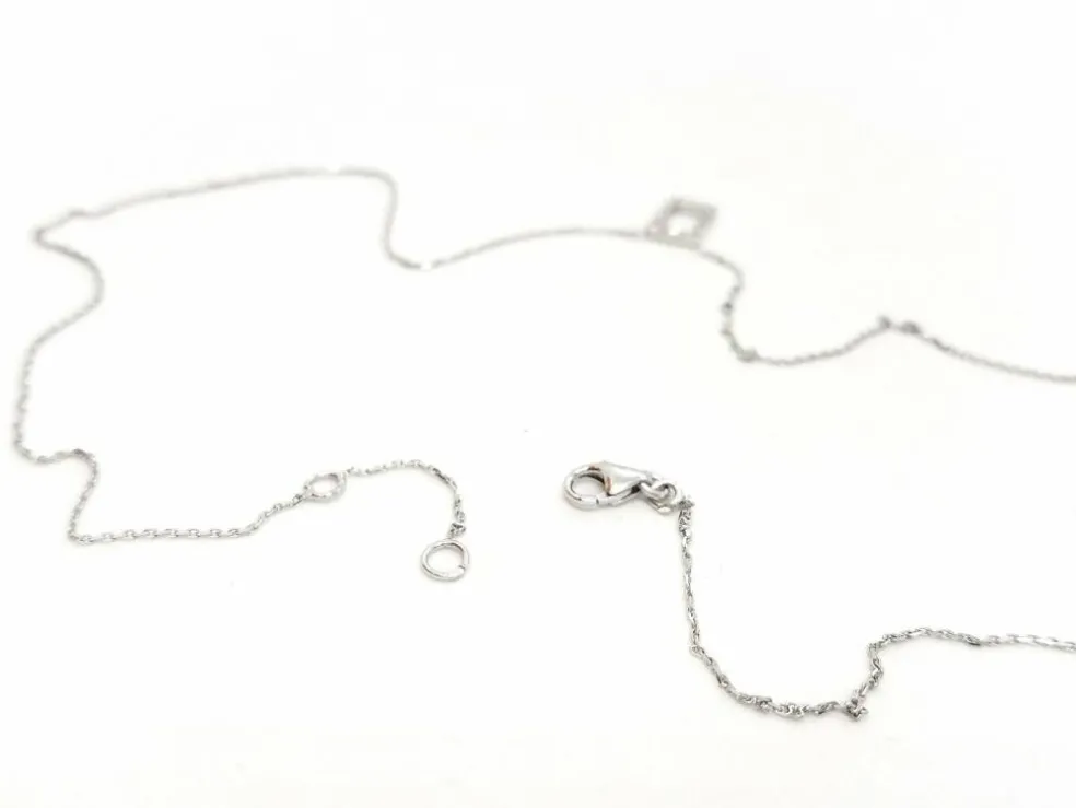Collier Or blanc Diamant