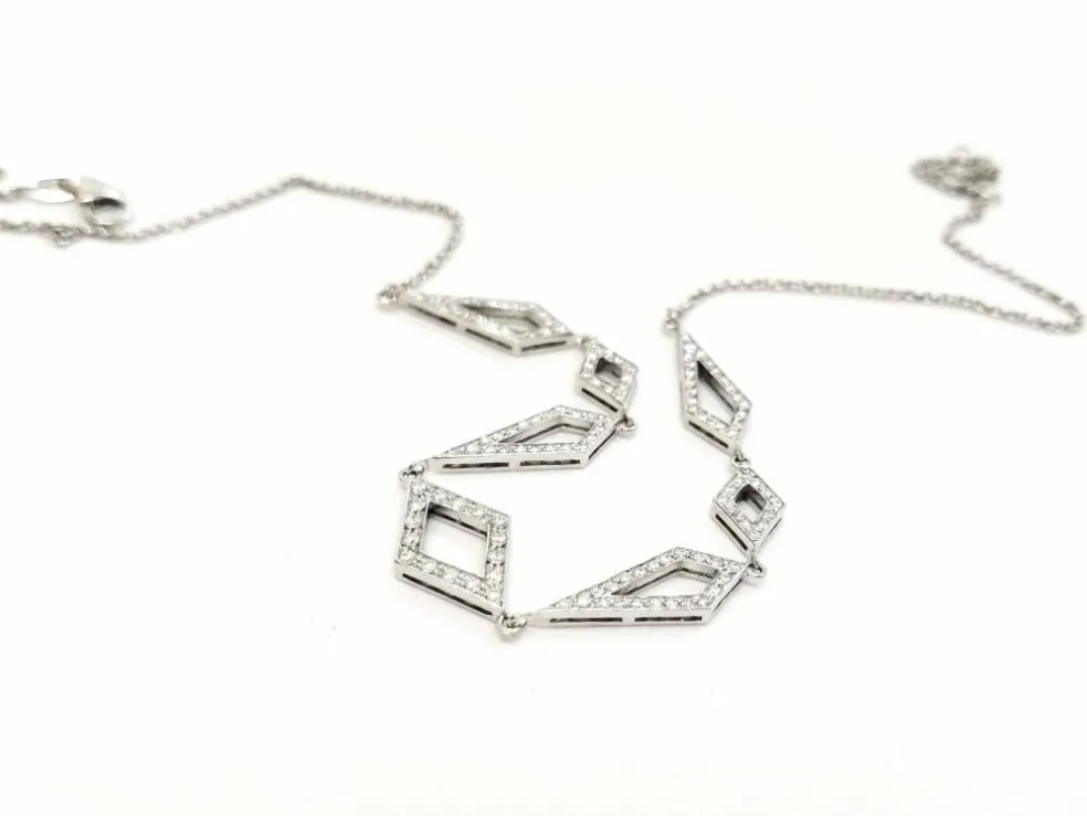 Collier Or blanc Diamant