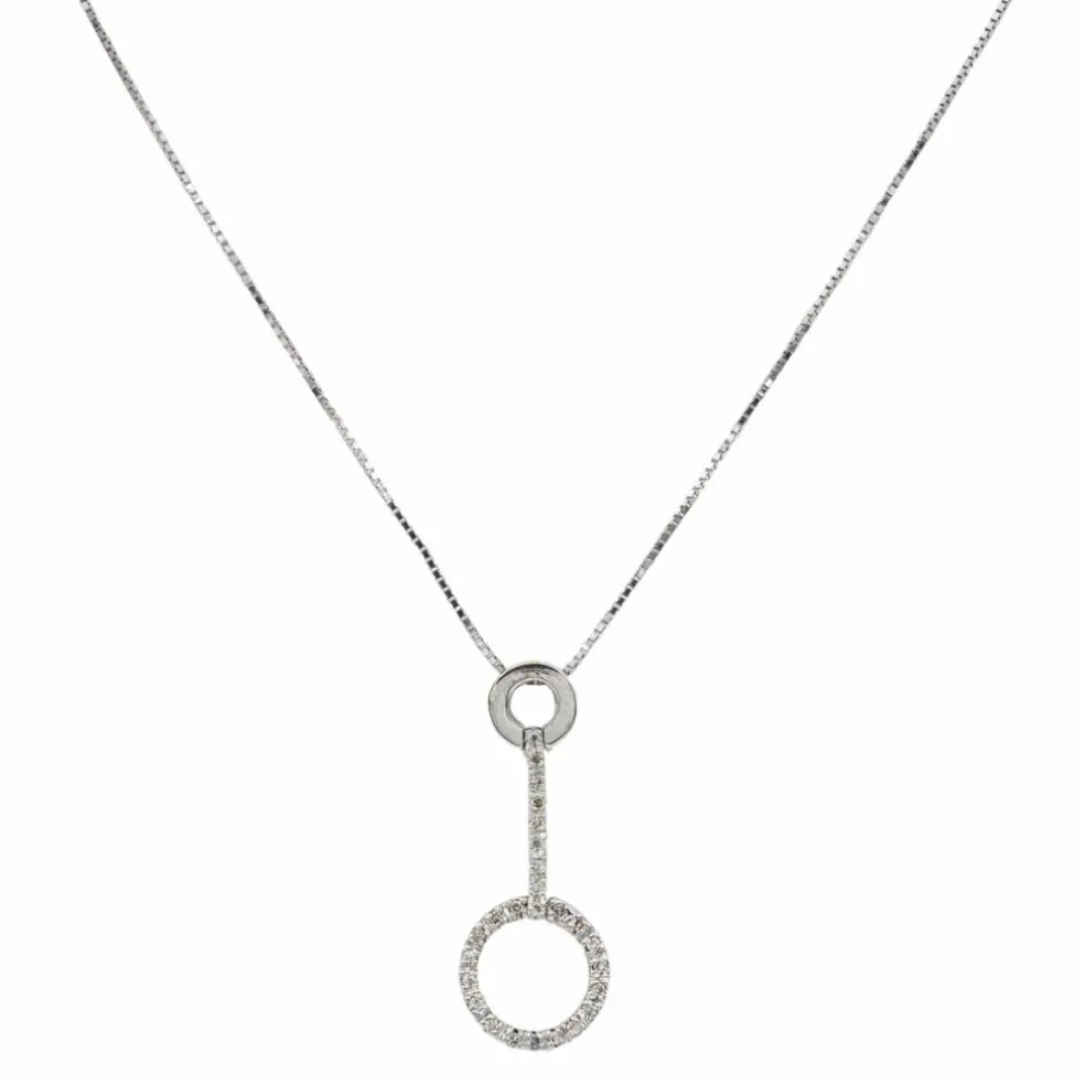 Collier Or blanc Diamant