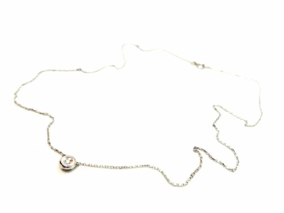 Collier Or blanc Diamant