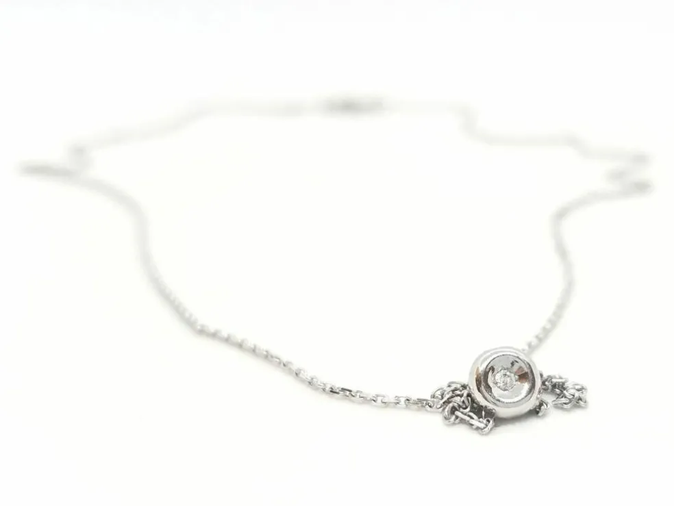 Collier Or blanc Diamant