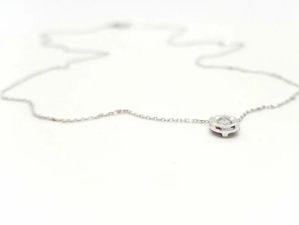 Collier Or blanc Diamant