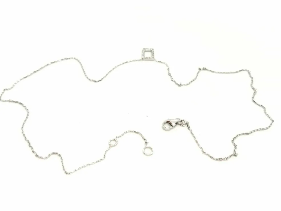 Collier Or blanc Diamant