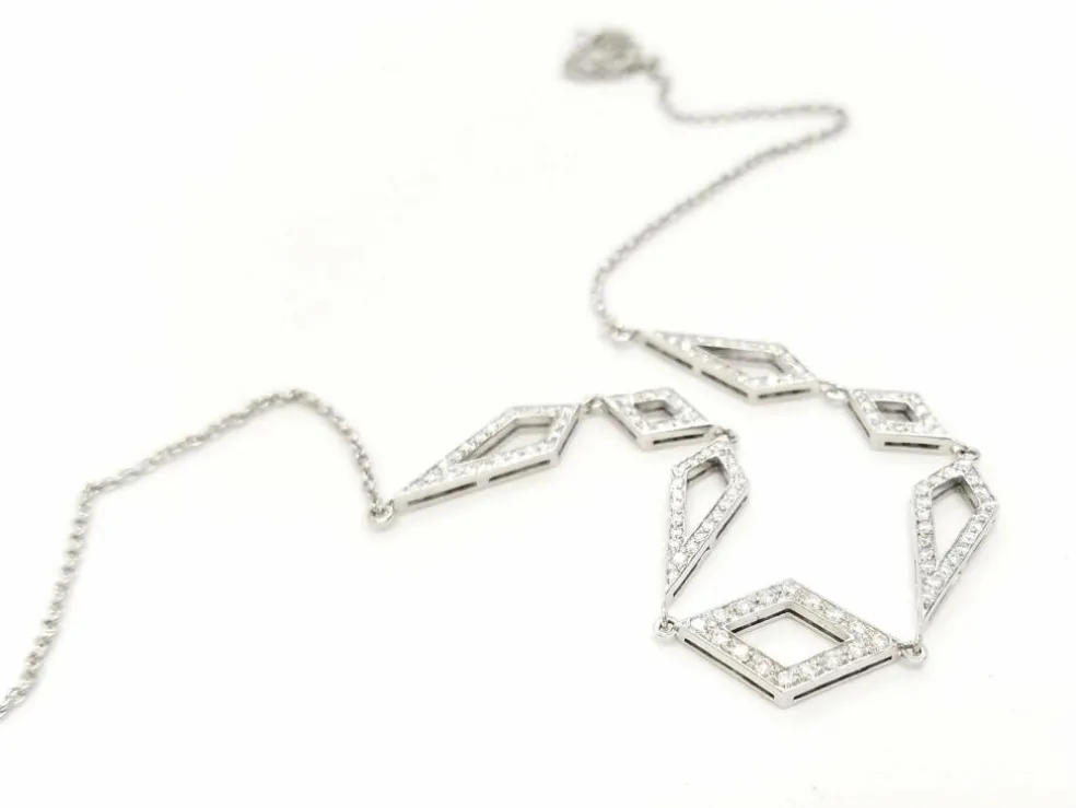 Collier Or blanc Diamant