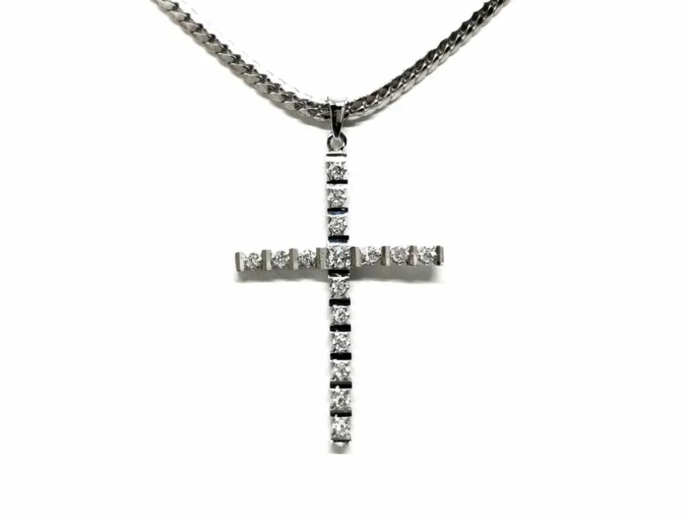 Collier Or blanc Diamant