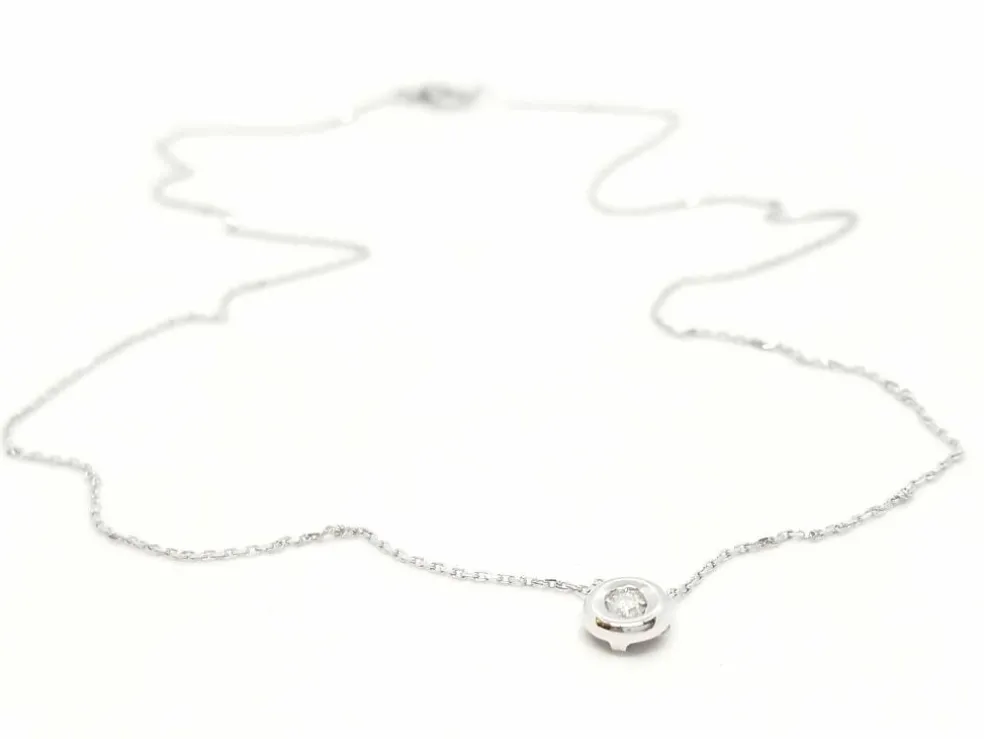 Collier Or blanc Diamant