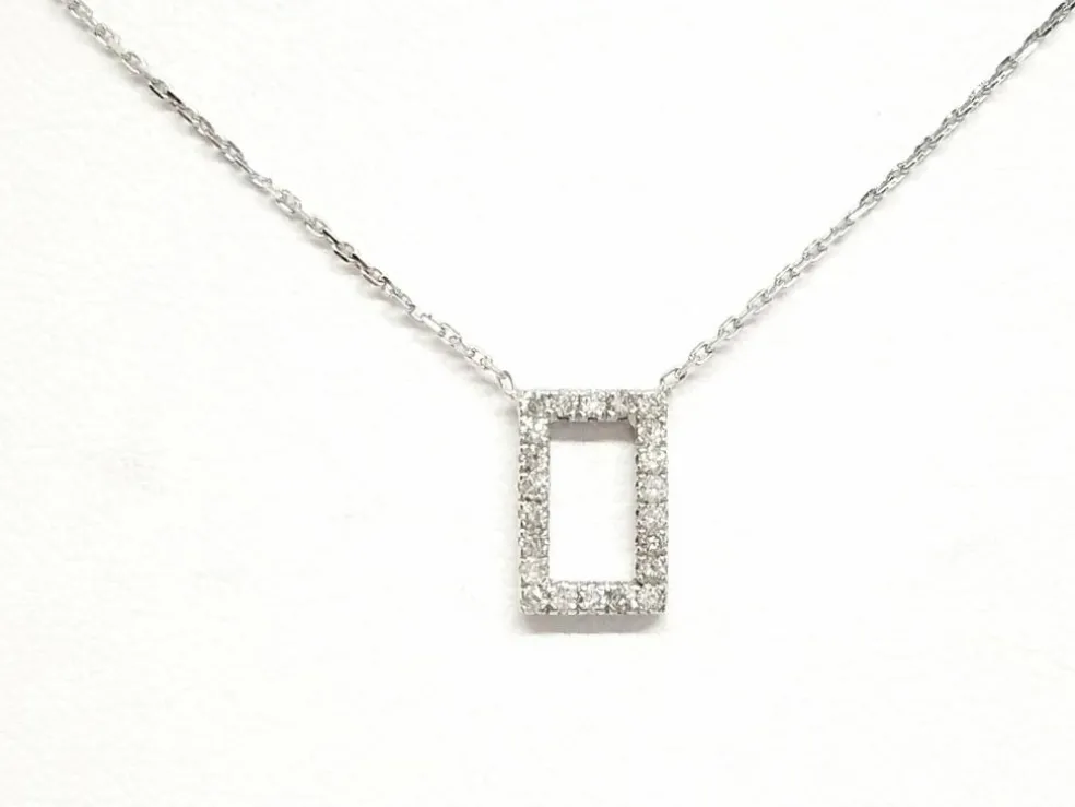 Collier Or blanc Diamant