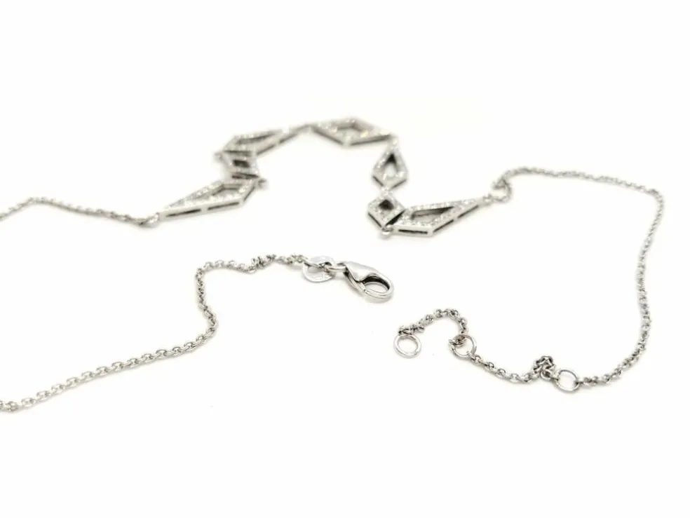 Collier Or blanc Diamant