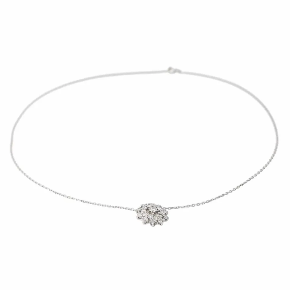 Collier Or blanc Diamant