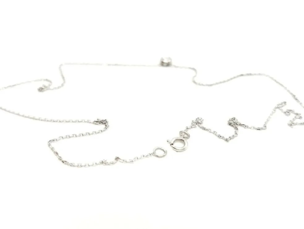 Collier Or blanc Diamant