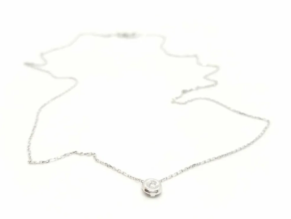 Collier Or blanc Diamant