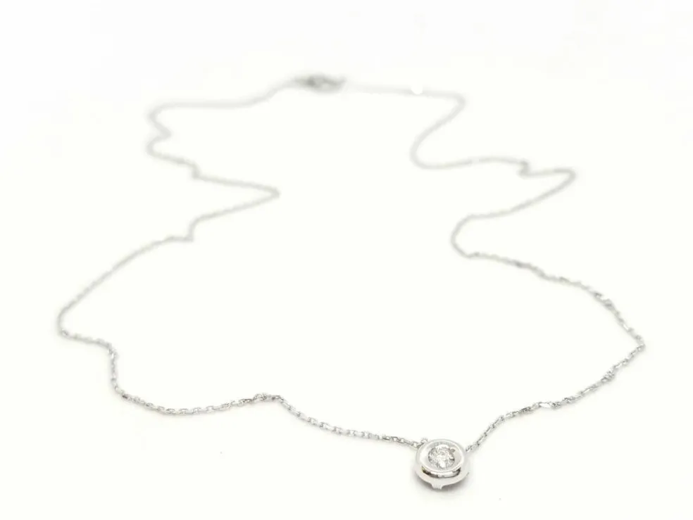 Collier Or blanc Diamant