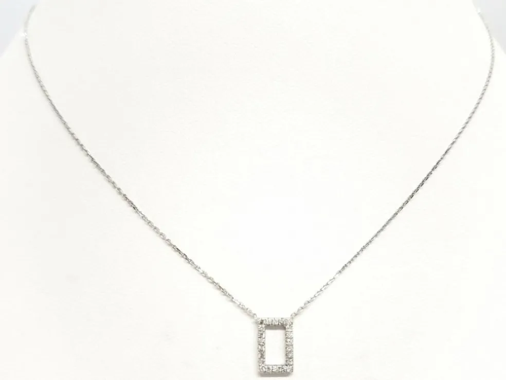 Collier Or blanc Diamant
