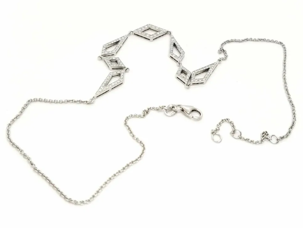 Collier Or blanc Diamant