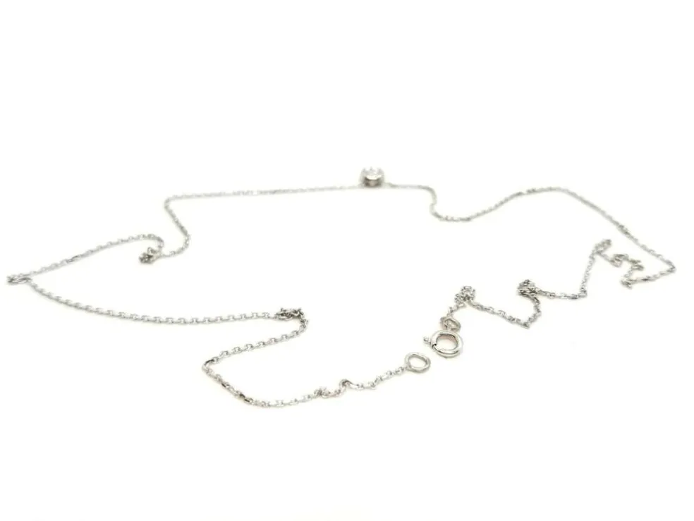 Collier Or blanc Diamant