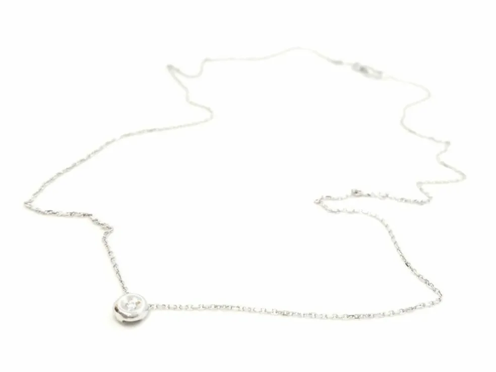 Collier Or blanc Diamant