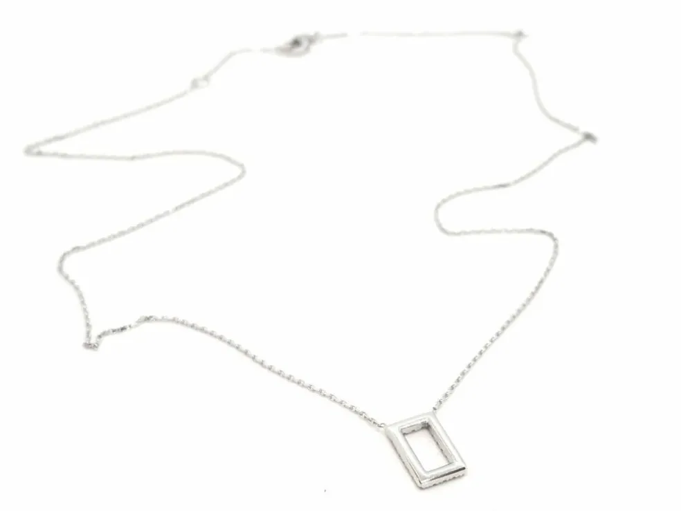 Collier Or blanc Diamant