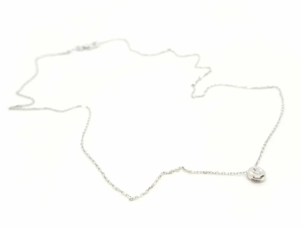 Collier Or blanc Diamant